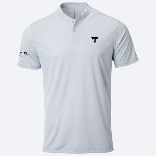 Weisses Herrenhemd mit Stehkragen