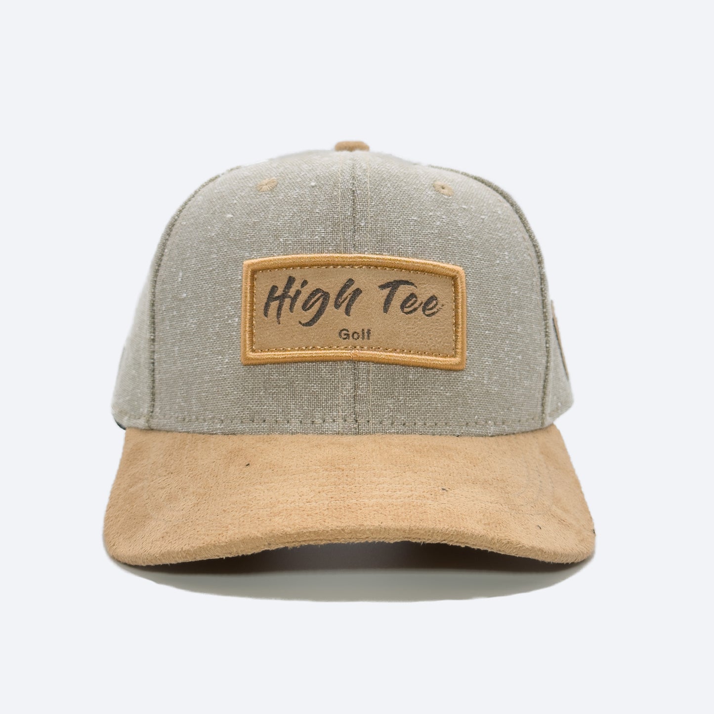 Beige /Grey Curved Brim Cap