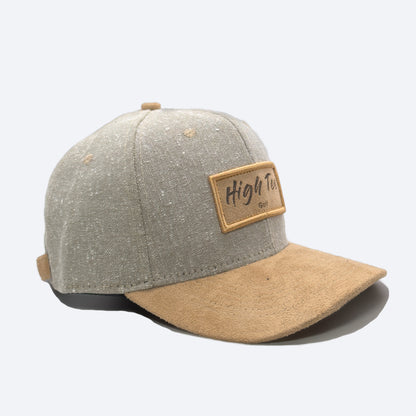 Beige /Grey Curved Brim Cap