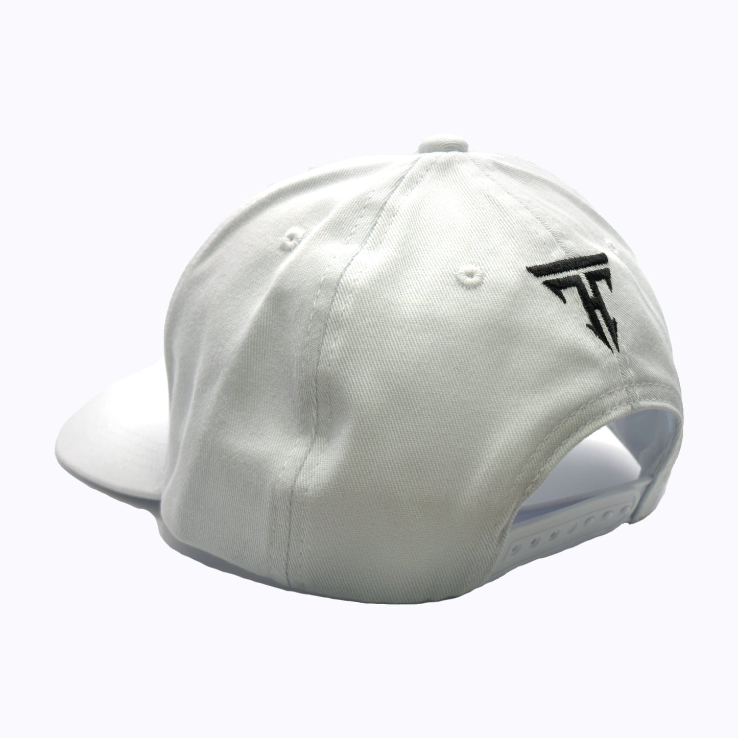 White Curved Brim Cap