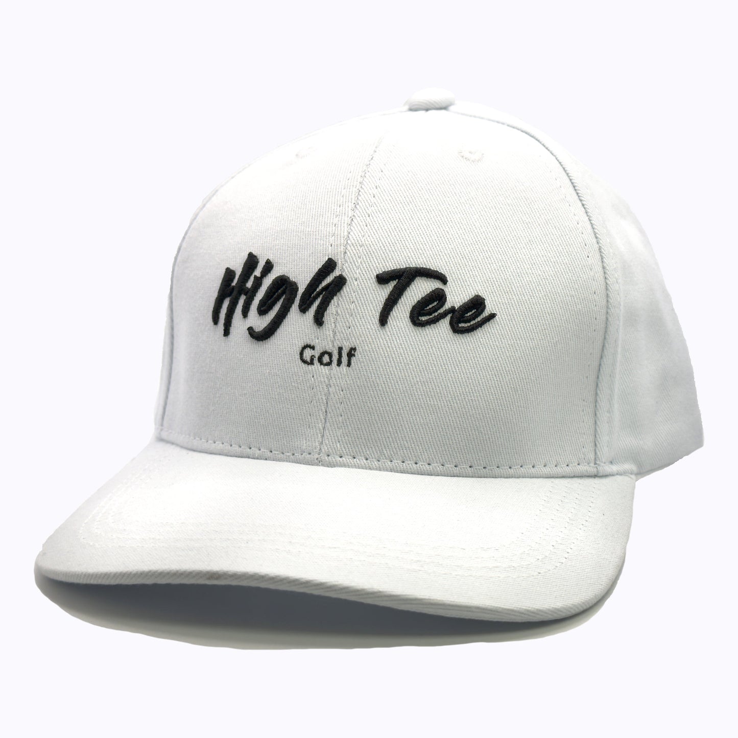 White Curved Brim Cap