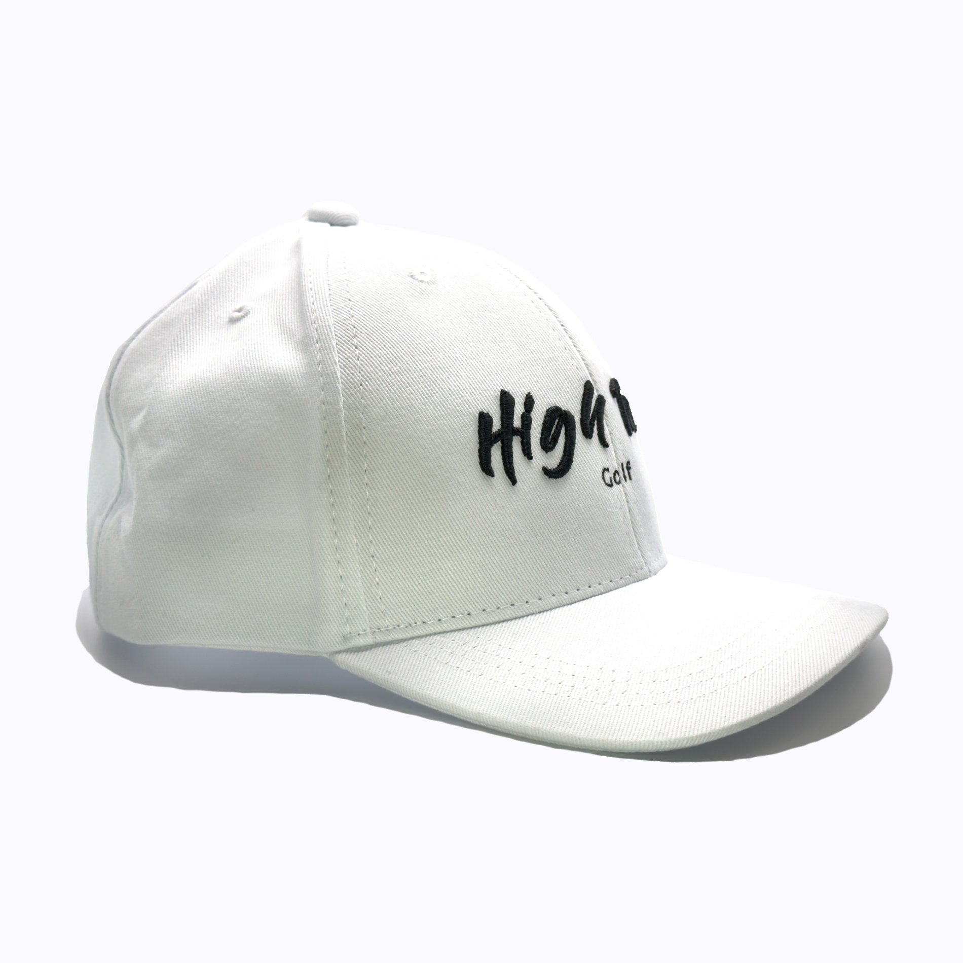 White curved hot sale brim hat